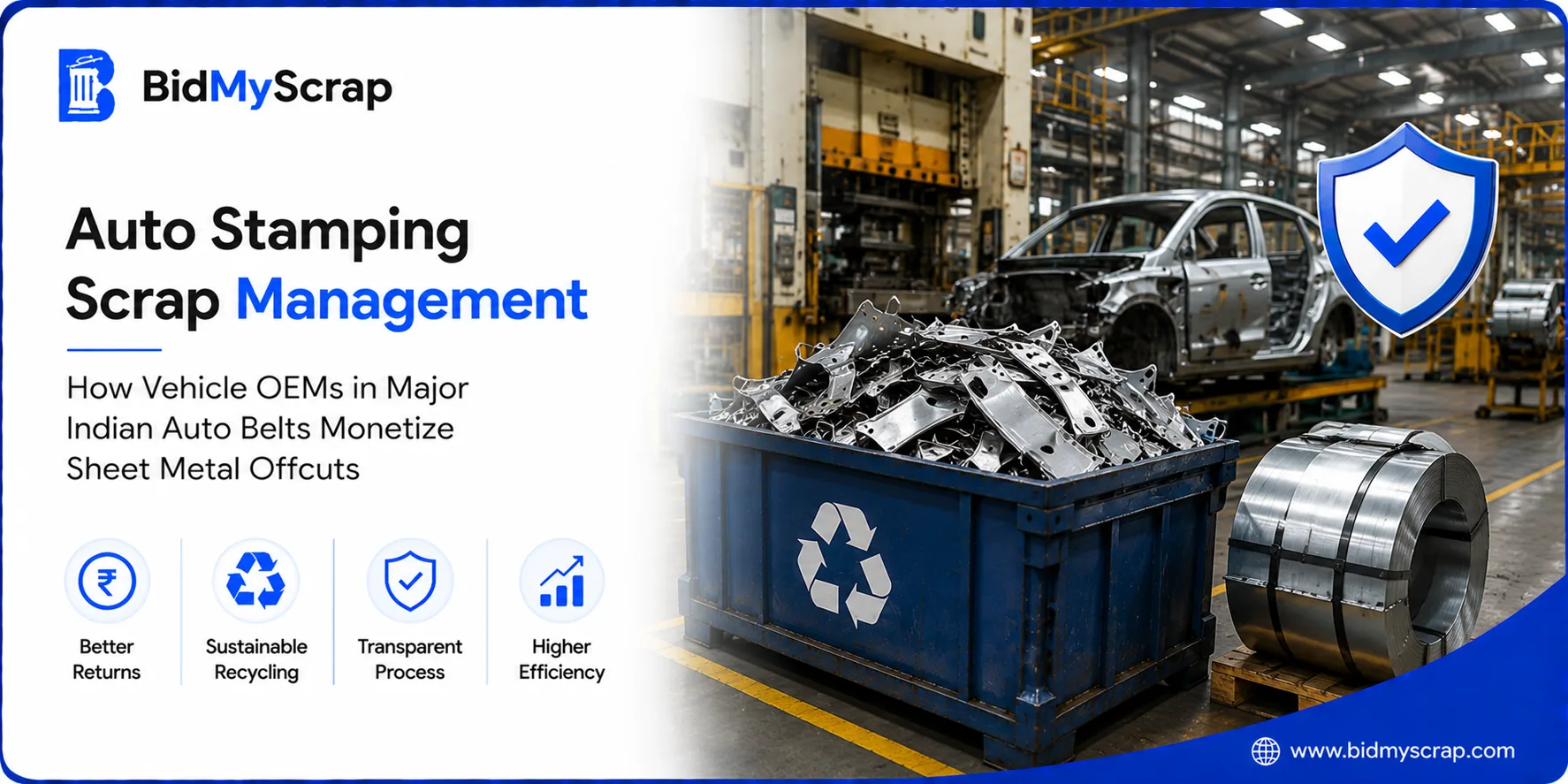 Auto Stamping Scrap Management: How Vehicle OEMs in Major Indian Auto Belts Monetize Sheet Metal Offcuts