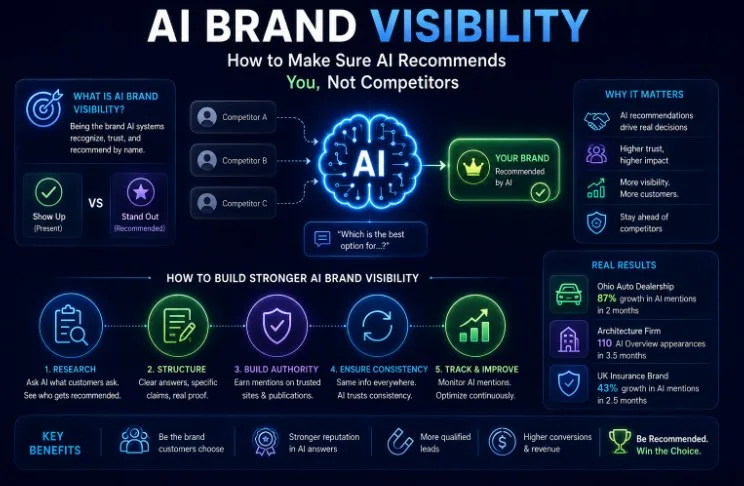 AI Brand Visibility: How to Make Sure AI Recommends You, Not Competitors