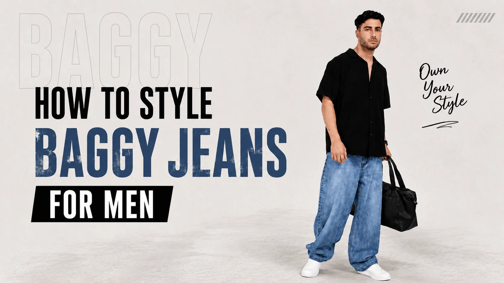 How to Style Baggy Jeans for Men