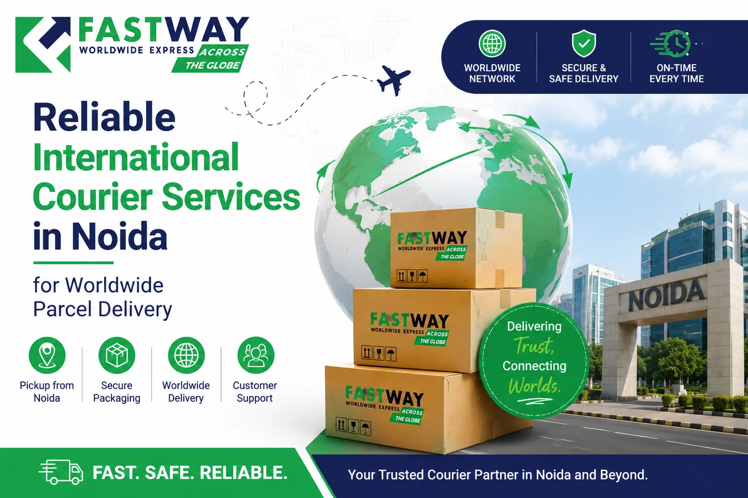 Reliable International Courier Services in Noida for Worldwide Parcel Delivery