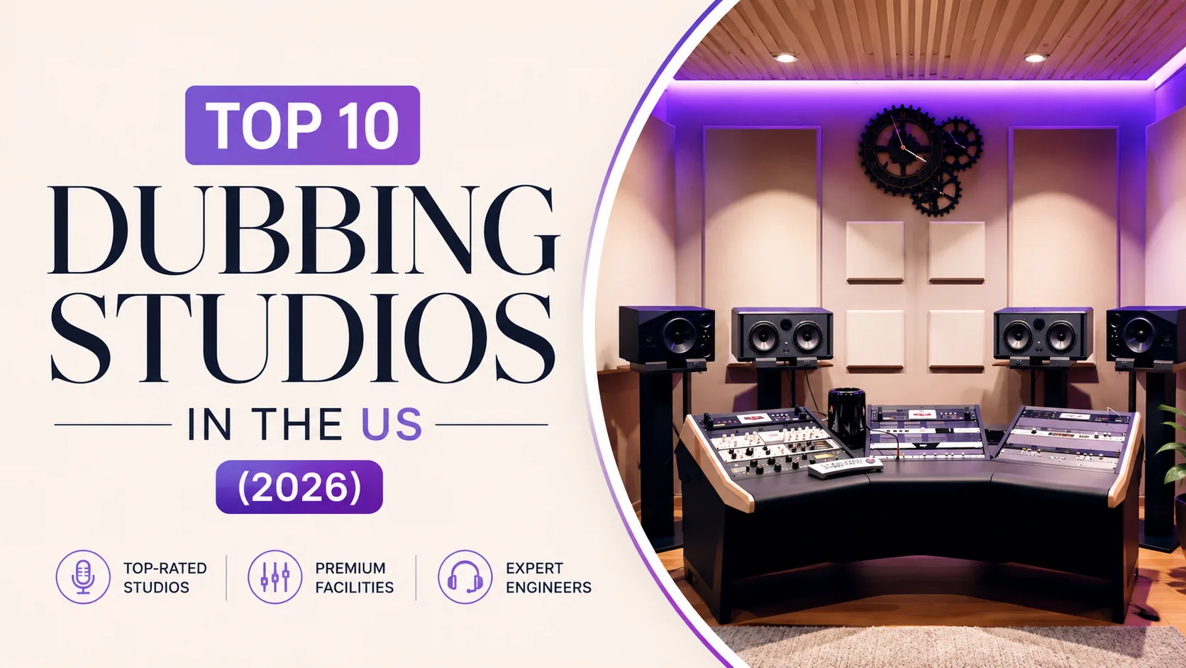 Top 10 Dubbing Studios in the US (2026)
