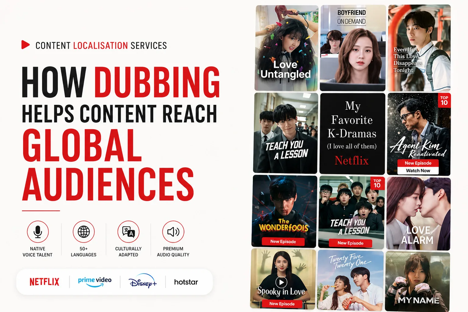 Content Localisation Services: How Dubbing Helps Content Reach Global Audiences