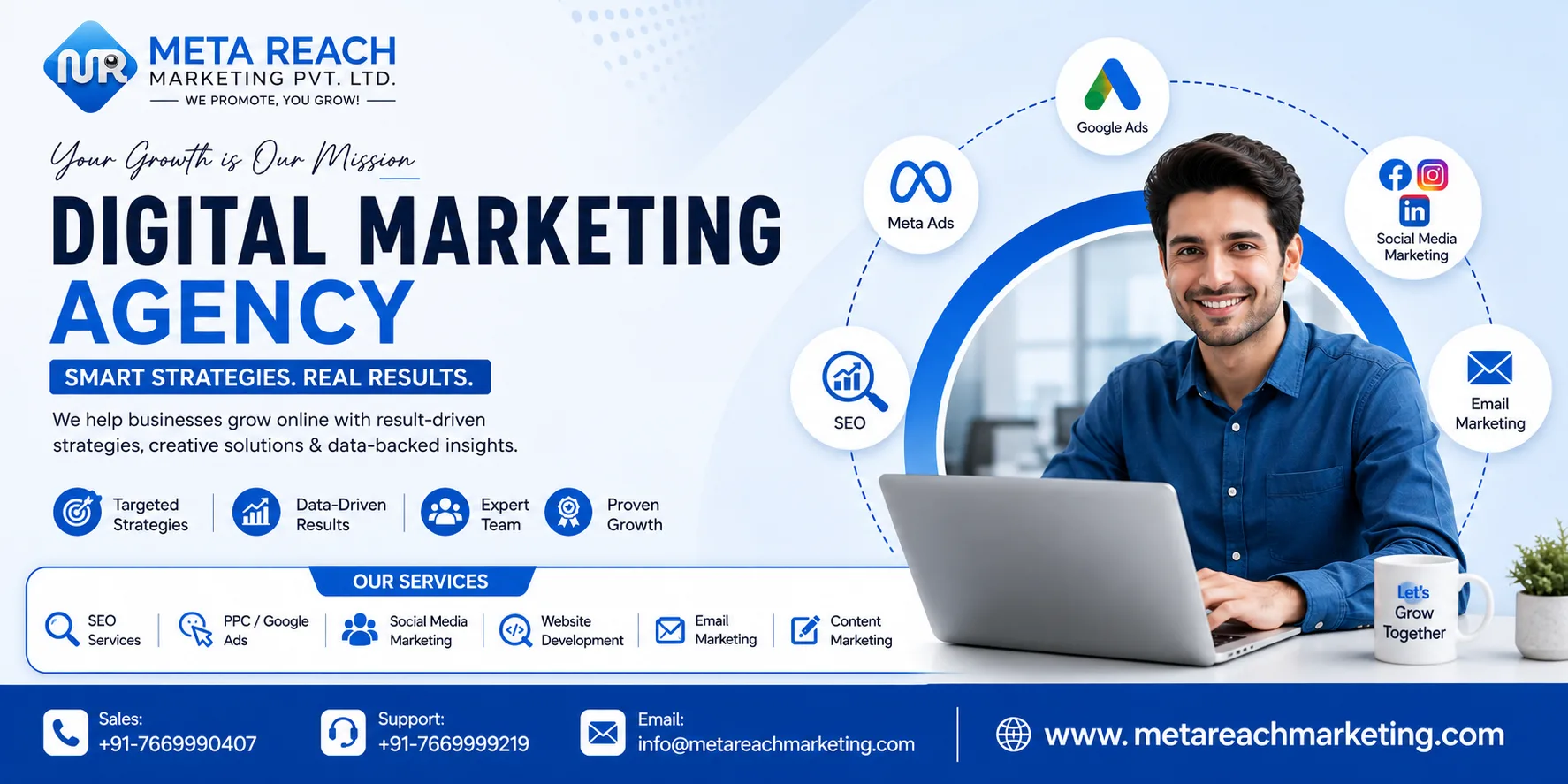 Bulk SMS, WhatsApp API & RCS Service Provider India | MetaReach