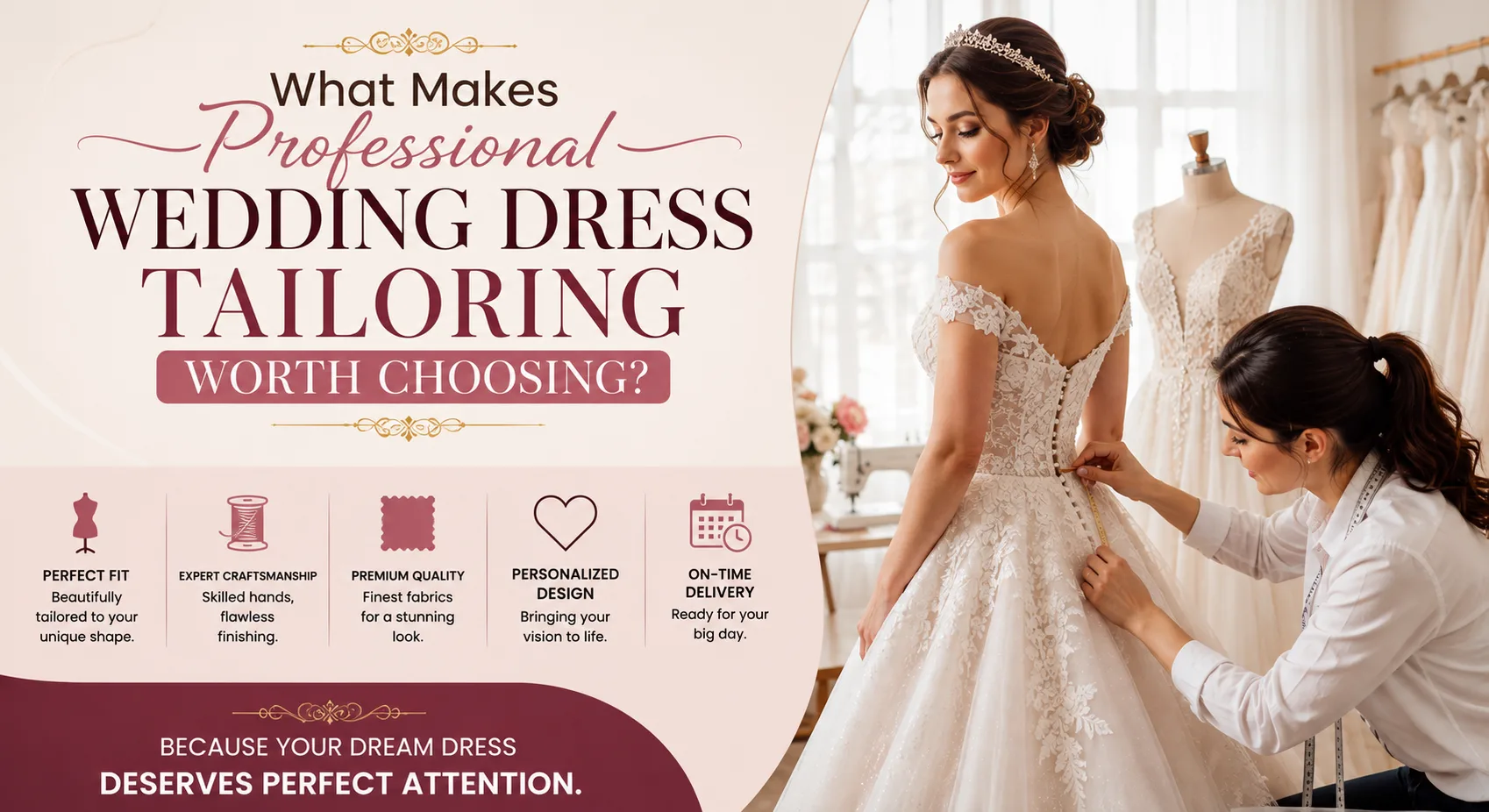 What Makes Professional Wedding Dress Tailoring Worth Choosing?