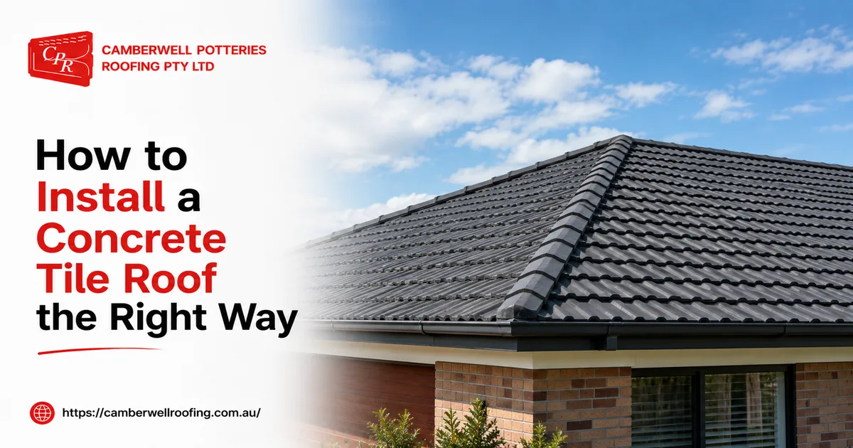 How to Install a Concrete Tile Roof the Right Way