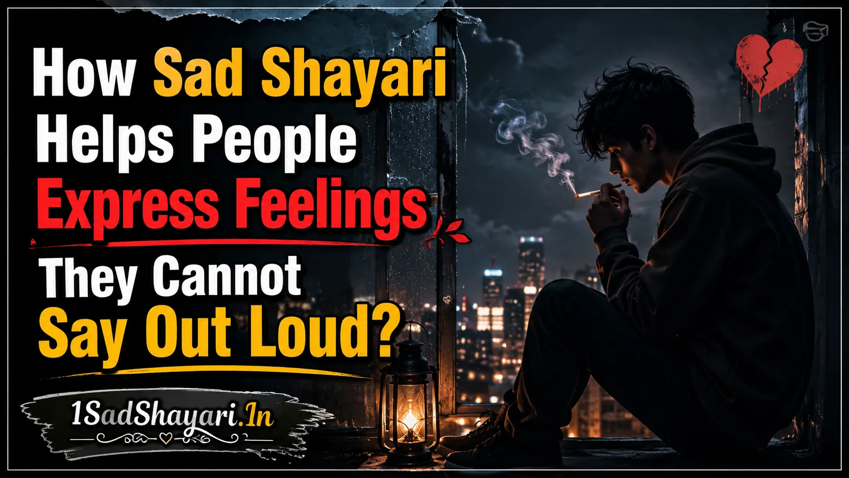 How Sad Shayari Helps People Express Feelings They Cannot Say Out Loud