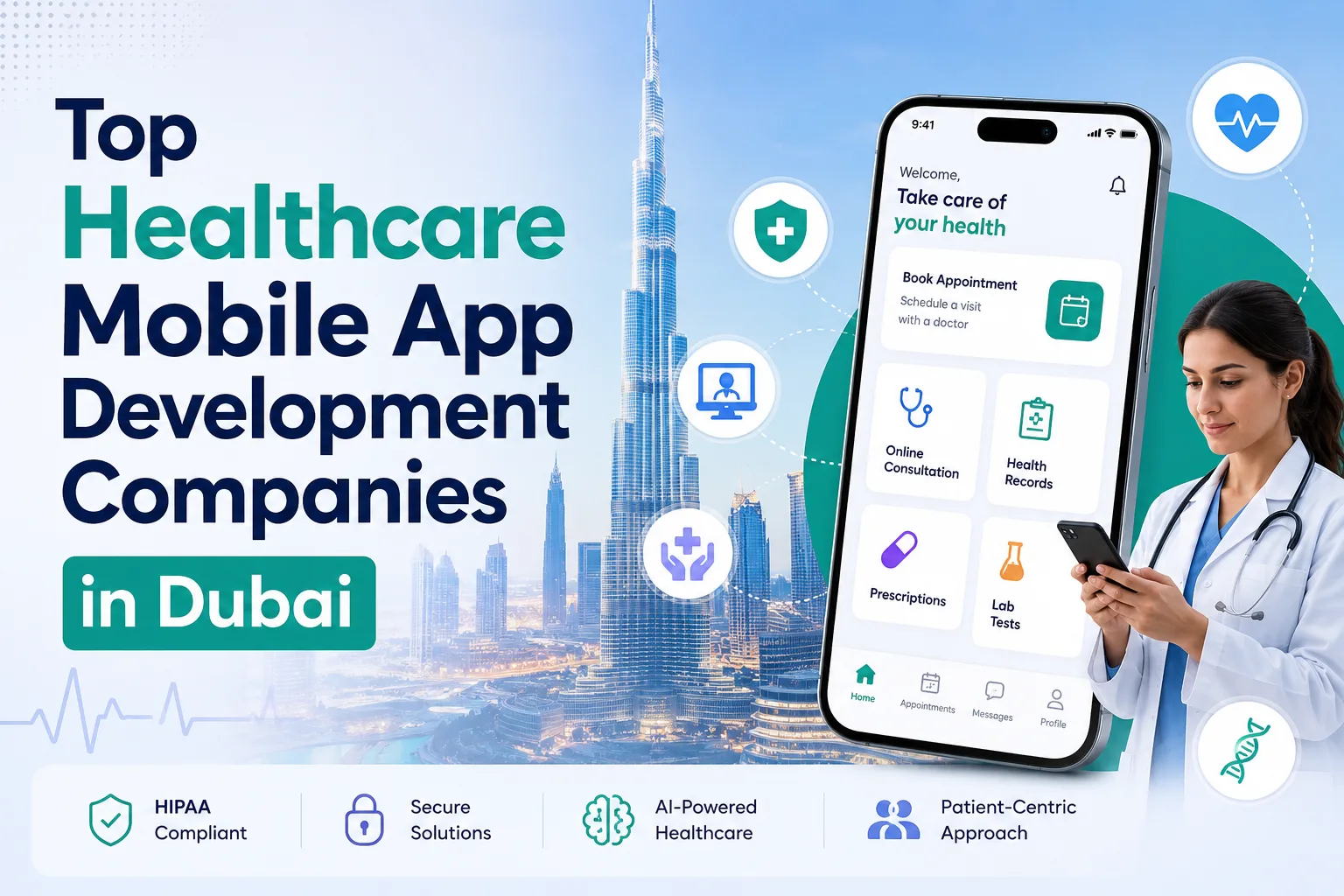 Top Healthcare Mobile App Development Companies in Dubai Delivering AI-Powered Solutions (2026)