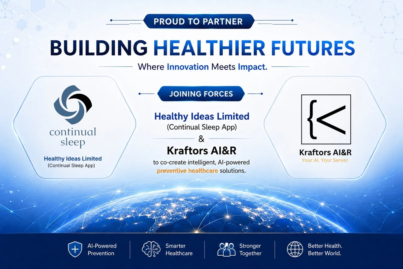 AI Development Meets Preventive Healthcare: KRAFTORS AI&R and The Continual Sleep Begin UK–India Collaboration
