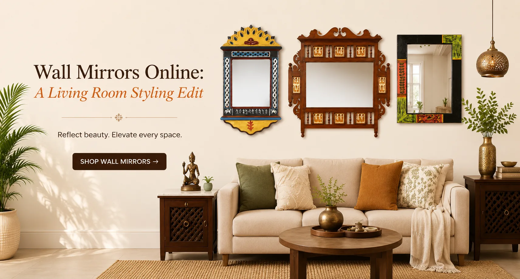 Wall Mirrors Online: A Living Room Styling Edit