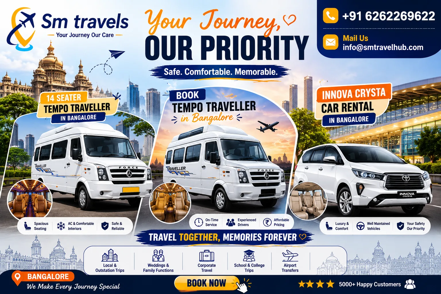  Family Trips and Corporate Travel Made Easy with SM Travels in Bangalore