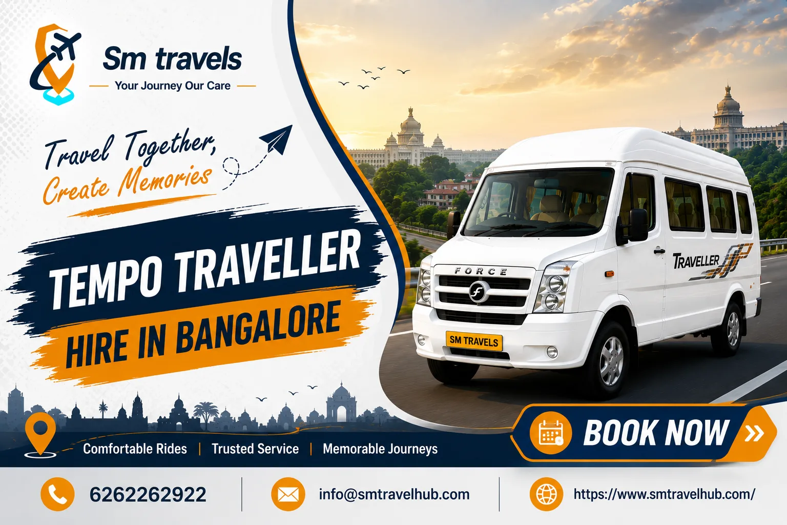 How to Book a Tempo Traveller for an Outstation Trip from Bangalore