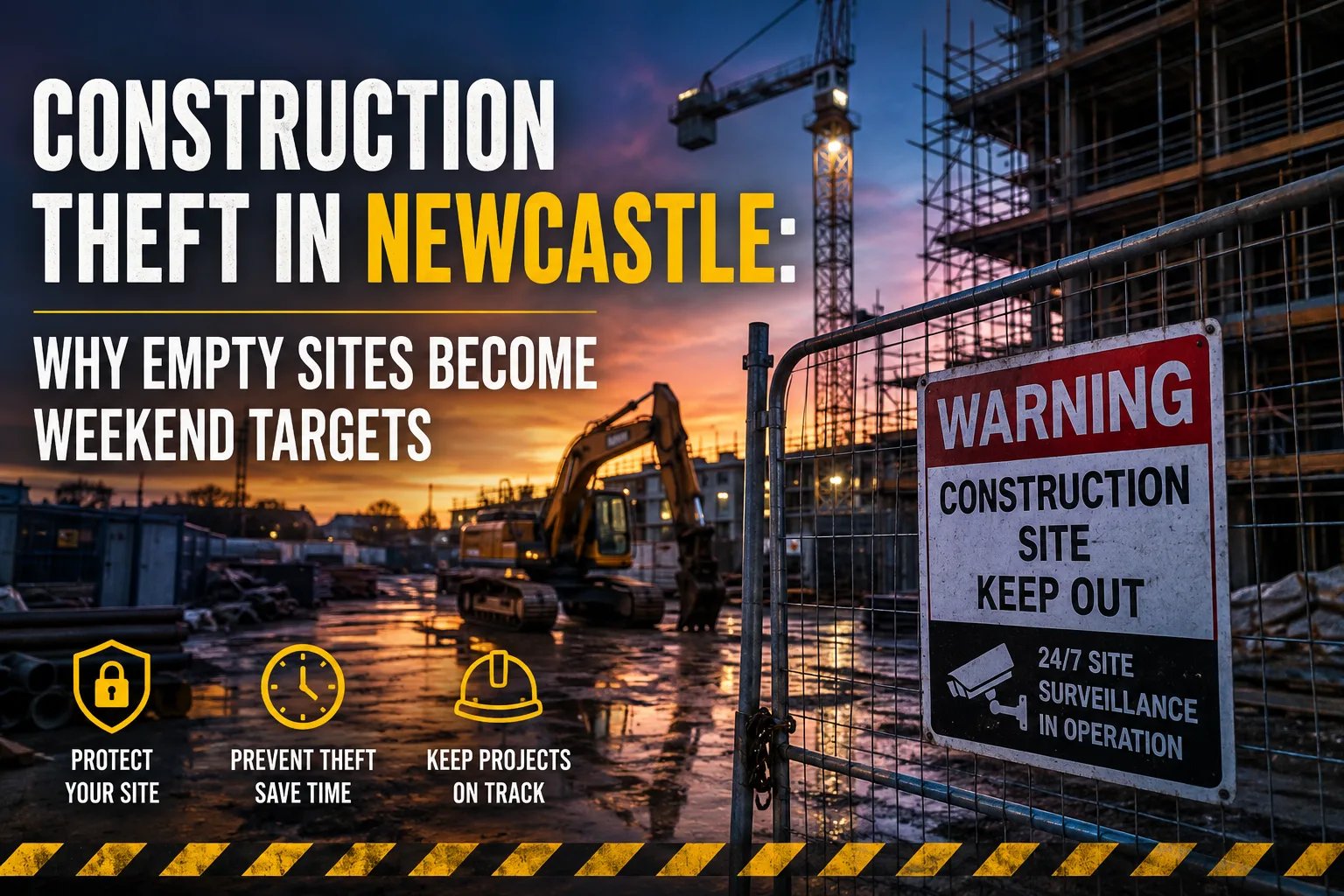 Construction Theft in Newcastle: Why Empty Sites Become Weekend Targets
