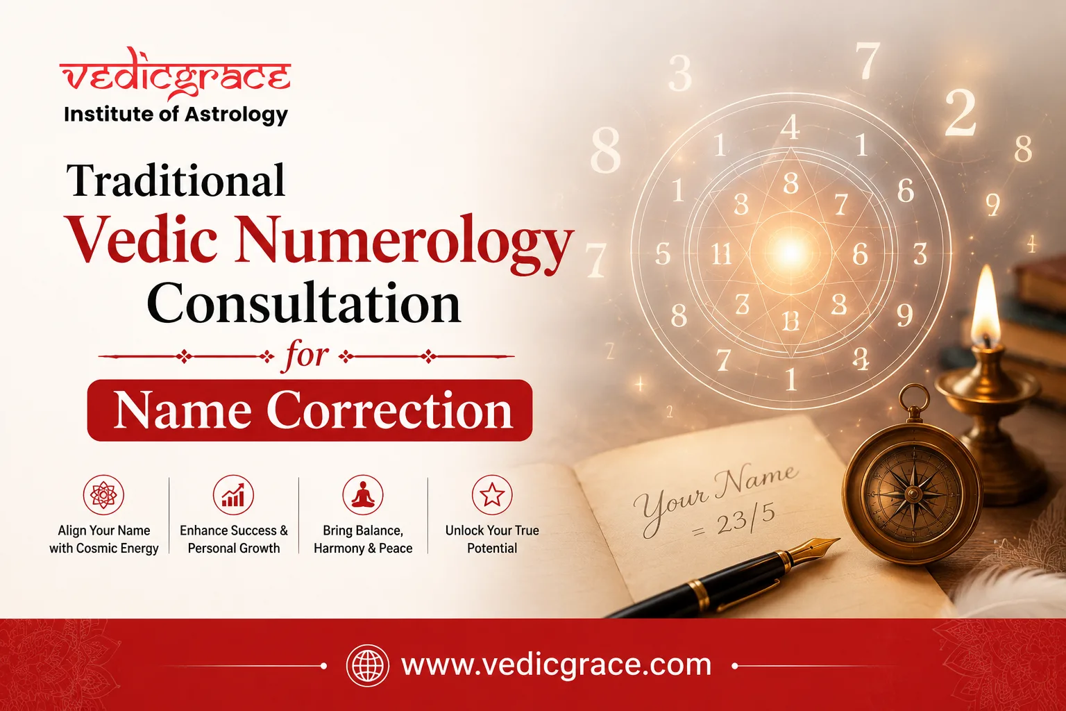 Traditional Vedic Numerology Consultation for Name Correction