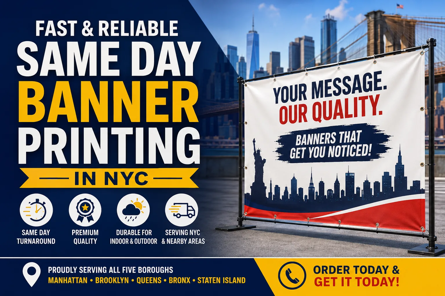 Fast and Reliable Same Day Banner Printing in NYC