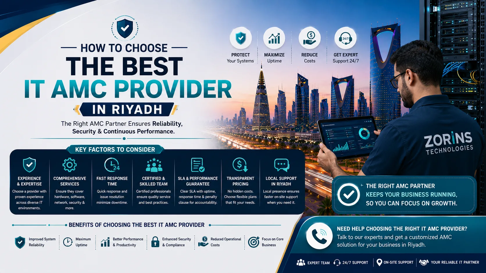 How to choose the best IT AMC provider in Riyadh?