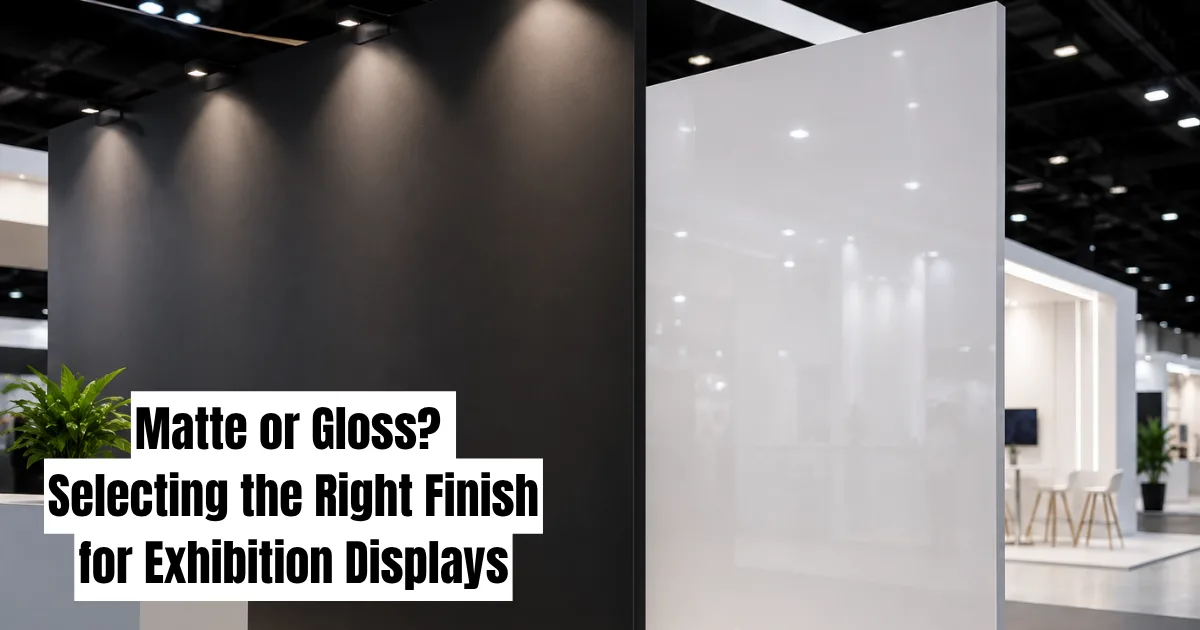 Matte or Gloss? Selecting the Right Finish for Exhibition Displays