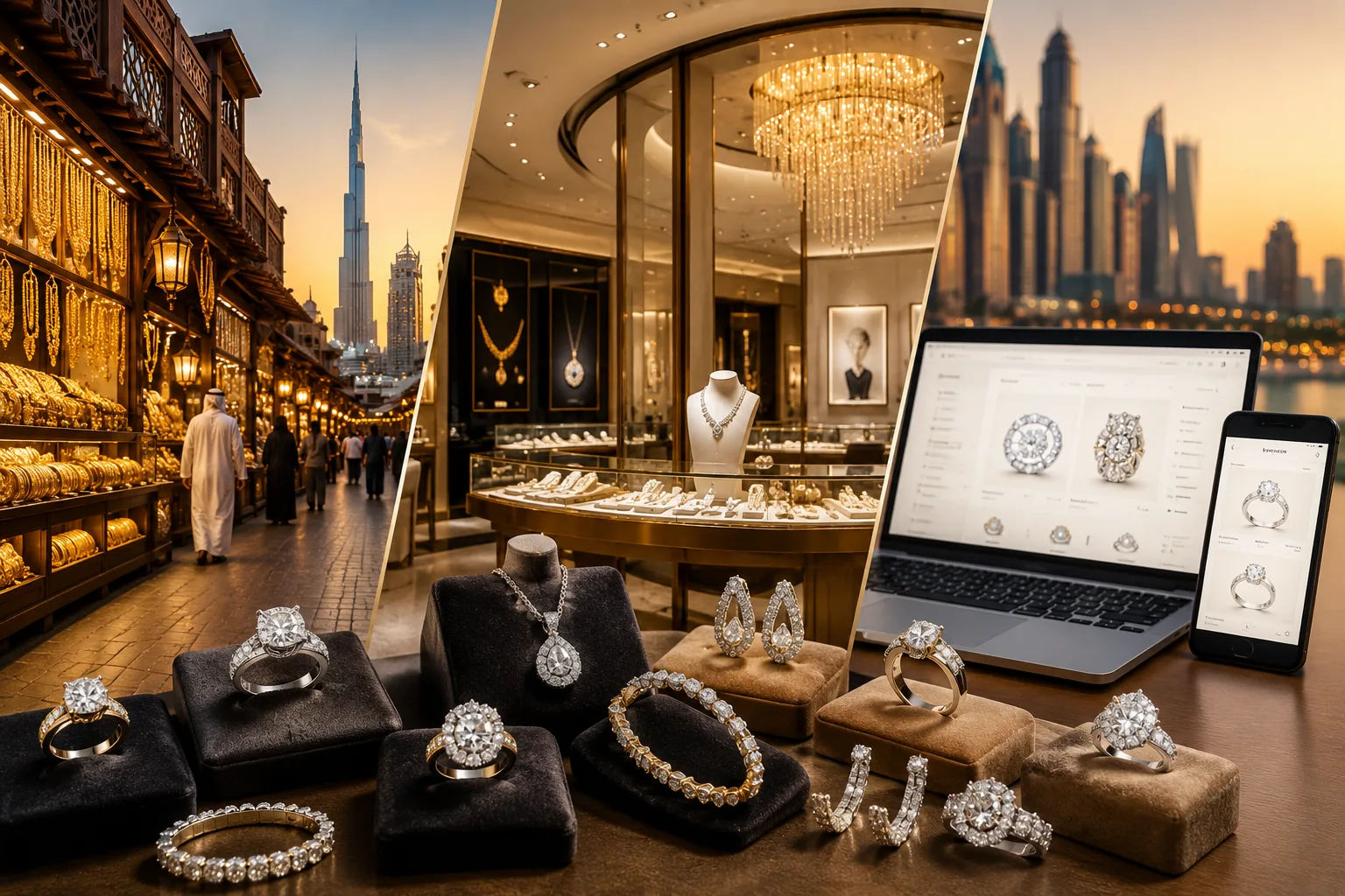 The Dubai Diamond Buyer's Guide: Gold Souk vs Mall Showrooms vs Online
