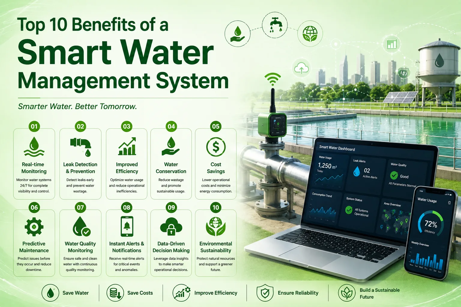 The Benefits of a Smart Water Management System for Sustainable Growth
