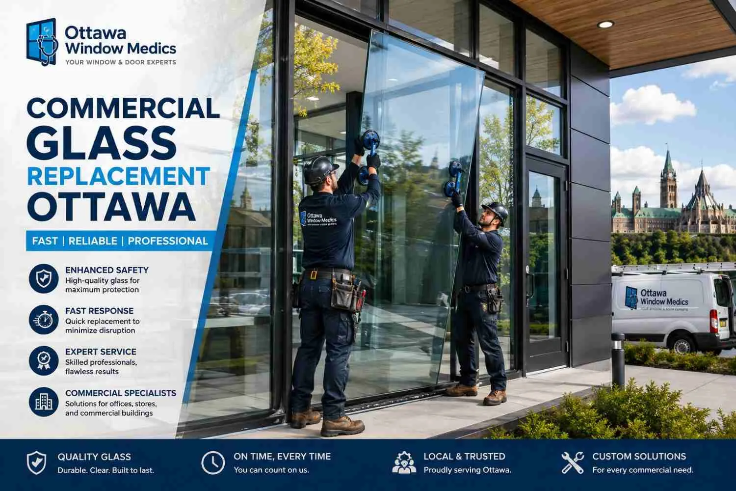 Commercial Glass Replacement Ottawa – Fast & Professional
