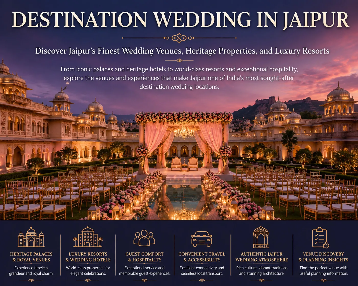 Destination Wedding Jaipur: A Complete Guide to Choosing the Perfect Royal Celebration