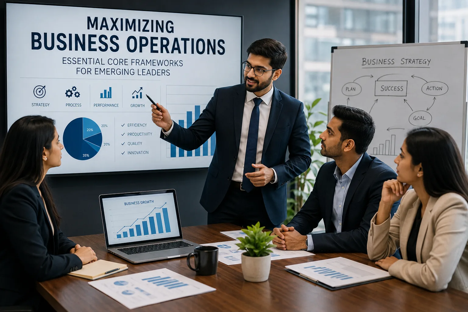 Maximizing Business Operations: Essential Core Frameworks for Emerging Leaders