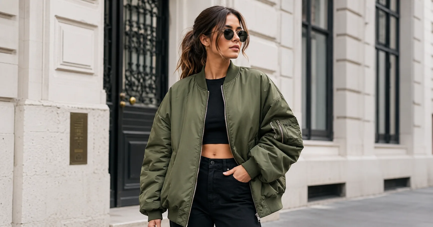 Trendy Oversized Womens Bomber Jackets Looks