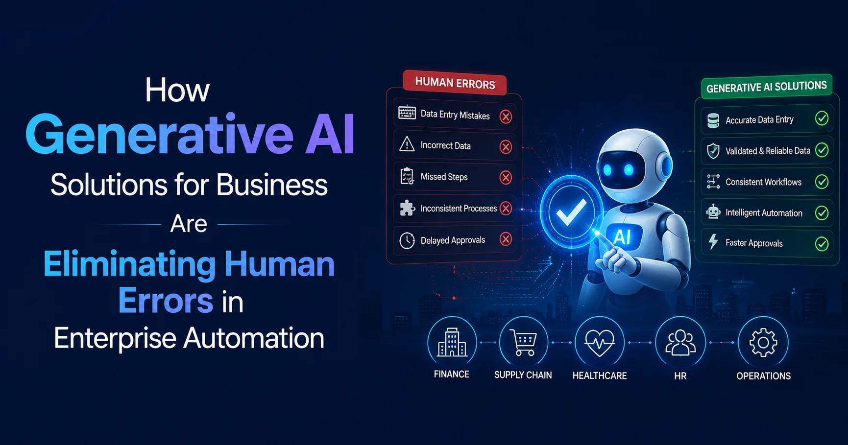 How Generative AI Solutions for Business Are Eliminating Human Errors in Enterprise Automation