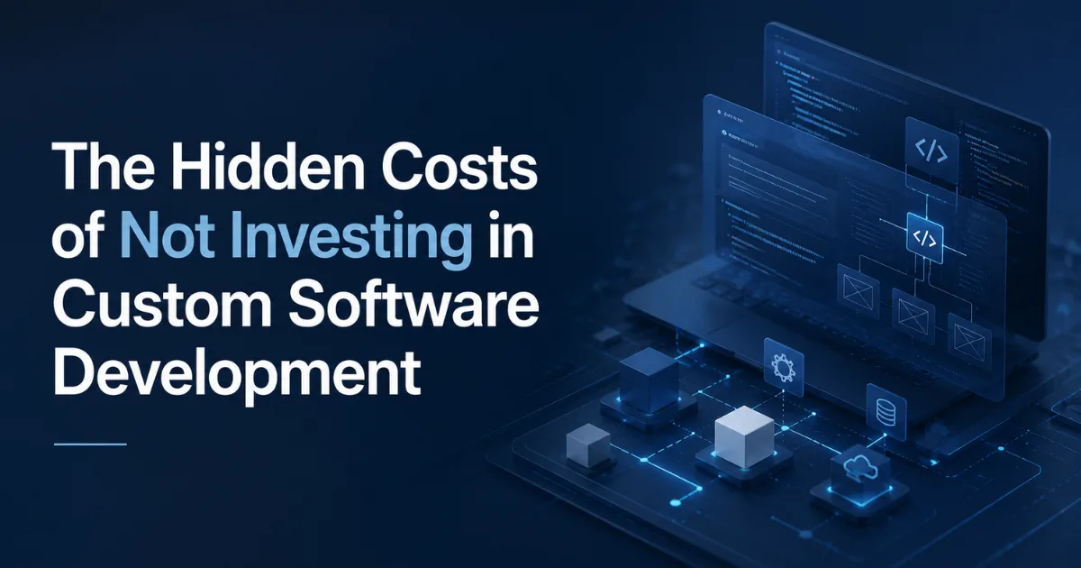 The Hidden Costs of Not Investing in Custom Software Development