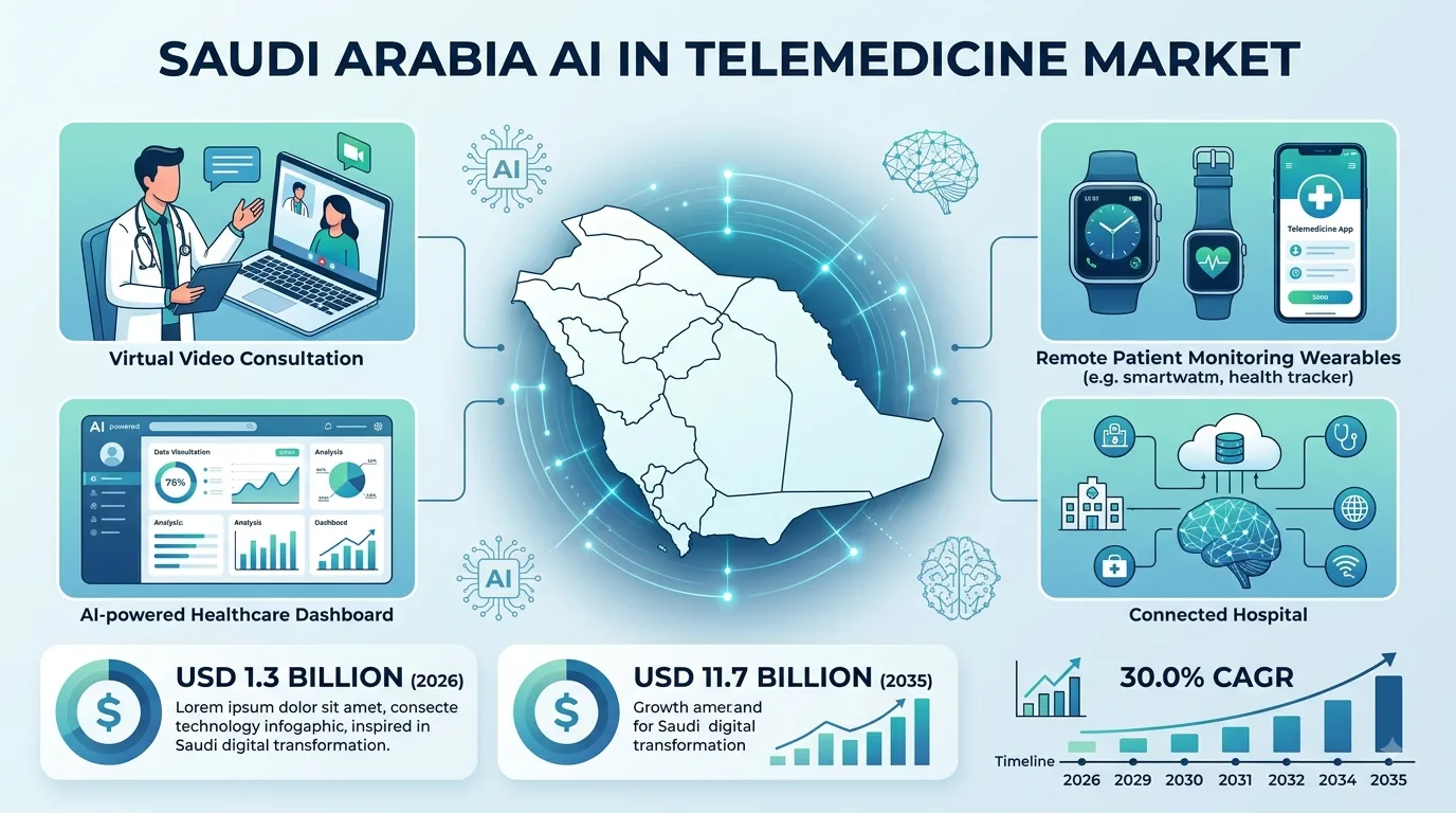 Saudi Arabia AI in Telemedicine Market Size, Share & Trends 2035