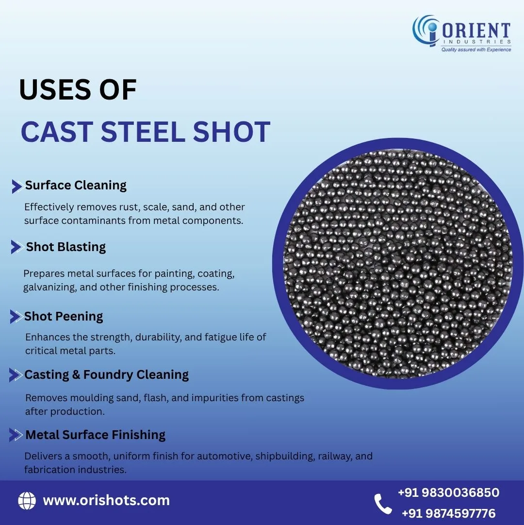 Advantages of Using Cast Steel Shot Over Traditional Abrasives