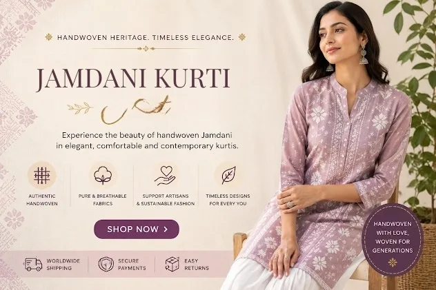 Jamdani Kurti with Dupatta: How to Style the Perfect Traditional Look