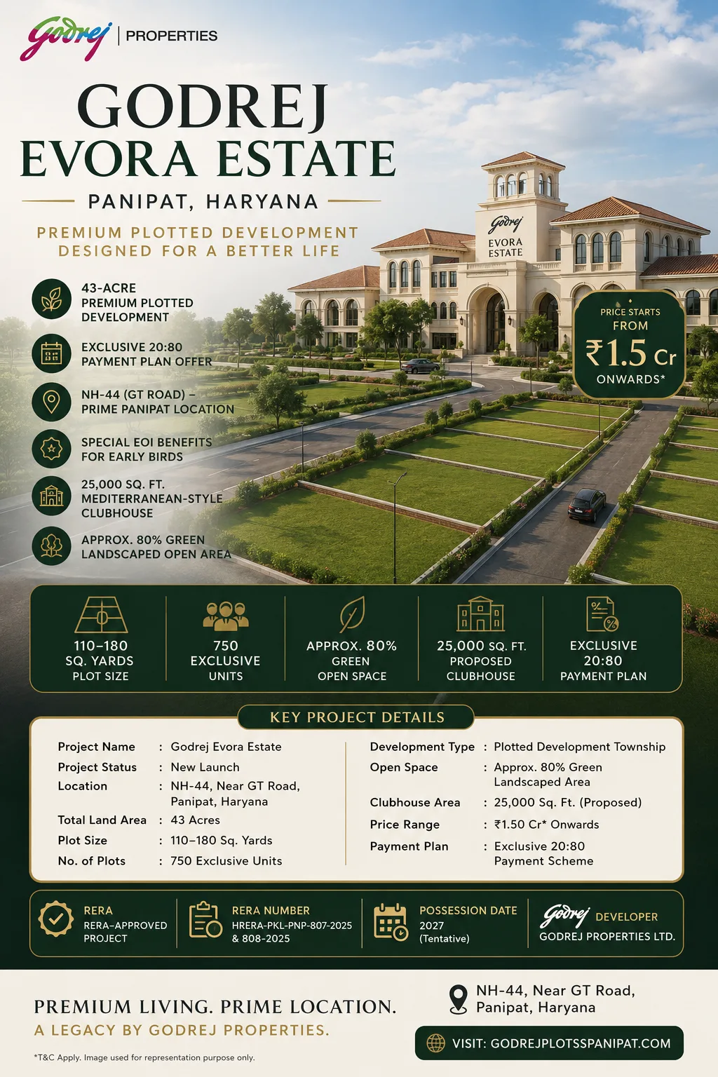 Godrej Evora Estate: Luxury Plotted Development in Panipat, Haryana