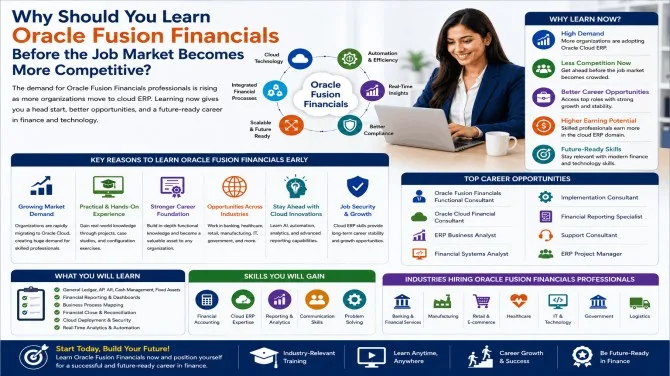 Why Should You Learn Oracle Fusion Financials Before the Job Market Becomes More Competitive?