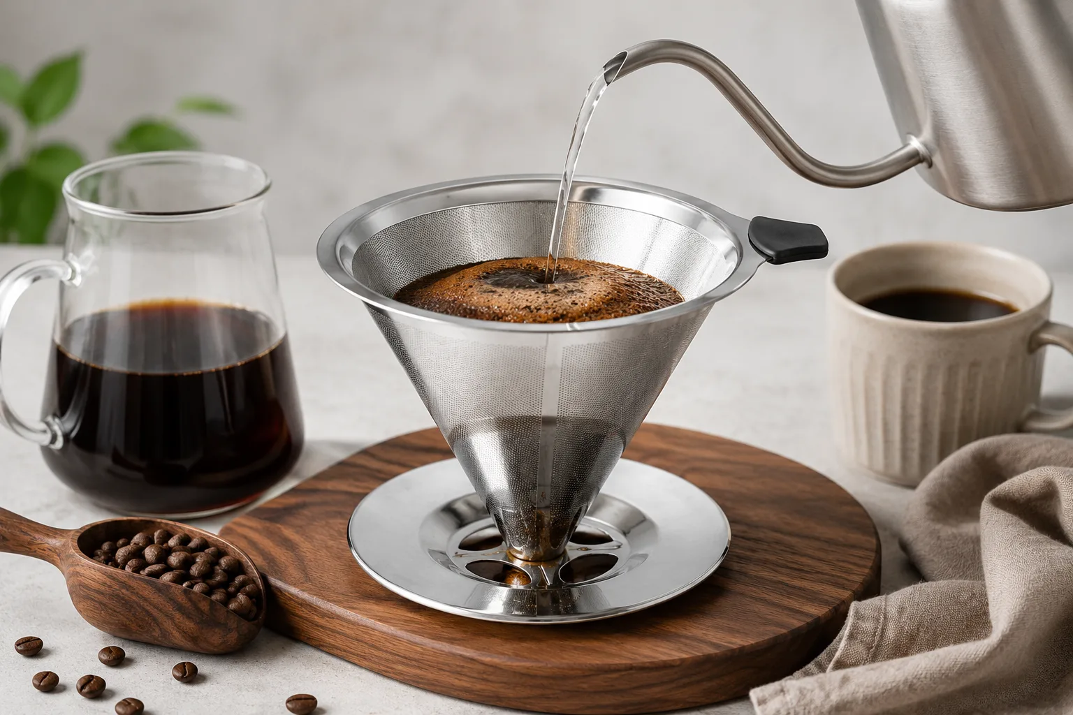 Pour Over Coffee Maker, Manual Coffee Brewer, and Pour Over Coffee Set for Better Coffee Preparation Every Day