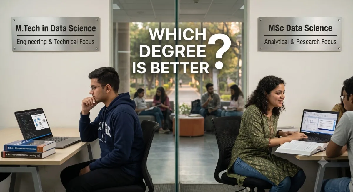 M.Tech in Data Science vs MSc Data Science: Which Degree Is Better?