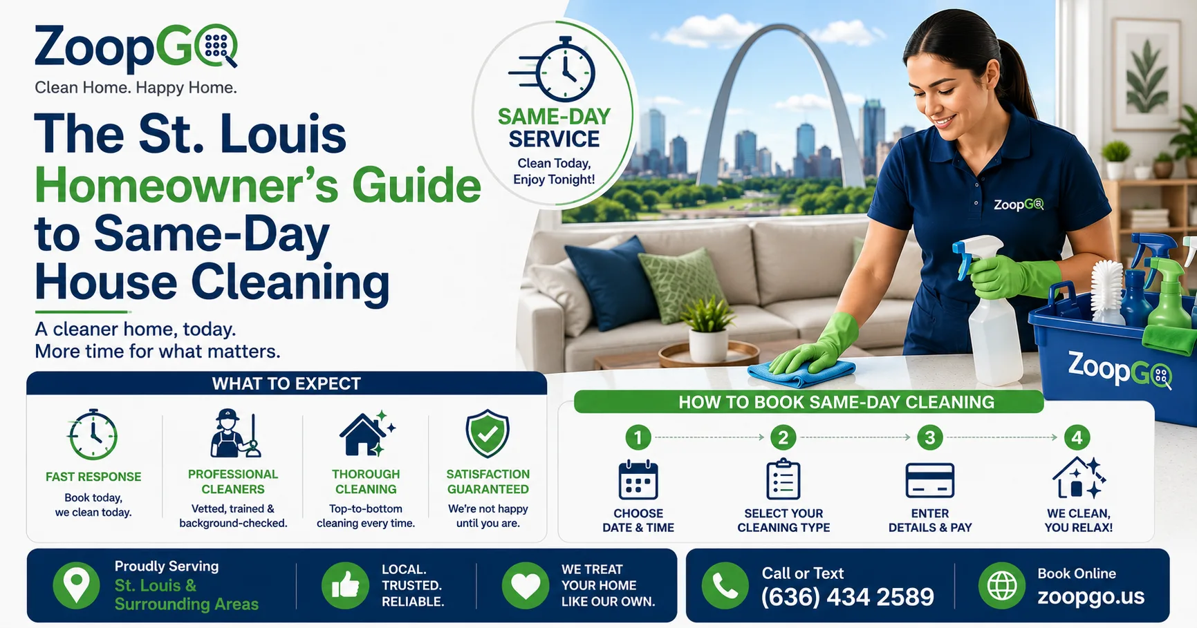 The St. Louis Homeowner's Guide to Same-Day House Cleaning