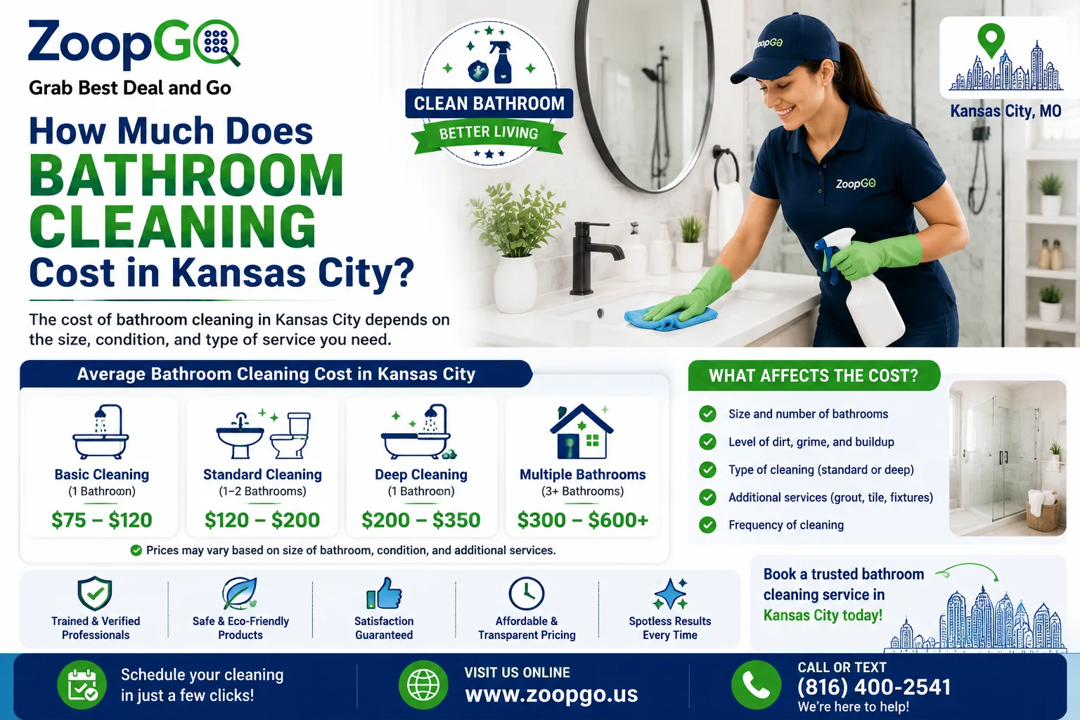 How Much Does Bathroom Cleaning Cost in Kansas City?