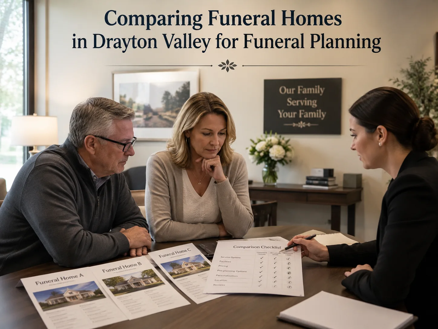 Comparing Funeral Homes in Drayton Valley for Funeral Planning
