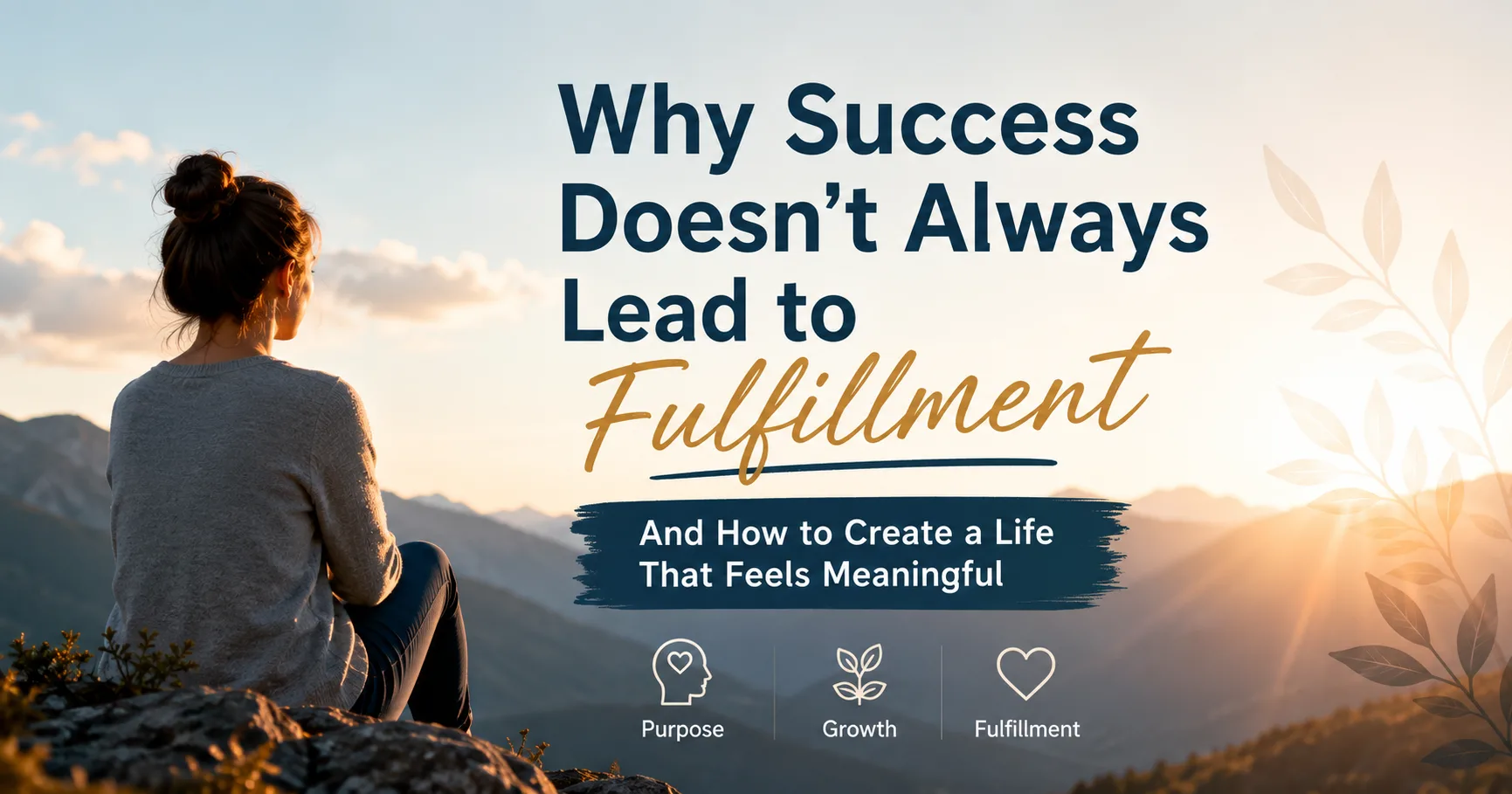 Why Success Doesn't Always Lead to Fulfillment—and How to Create a Life That Feels Meaningful