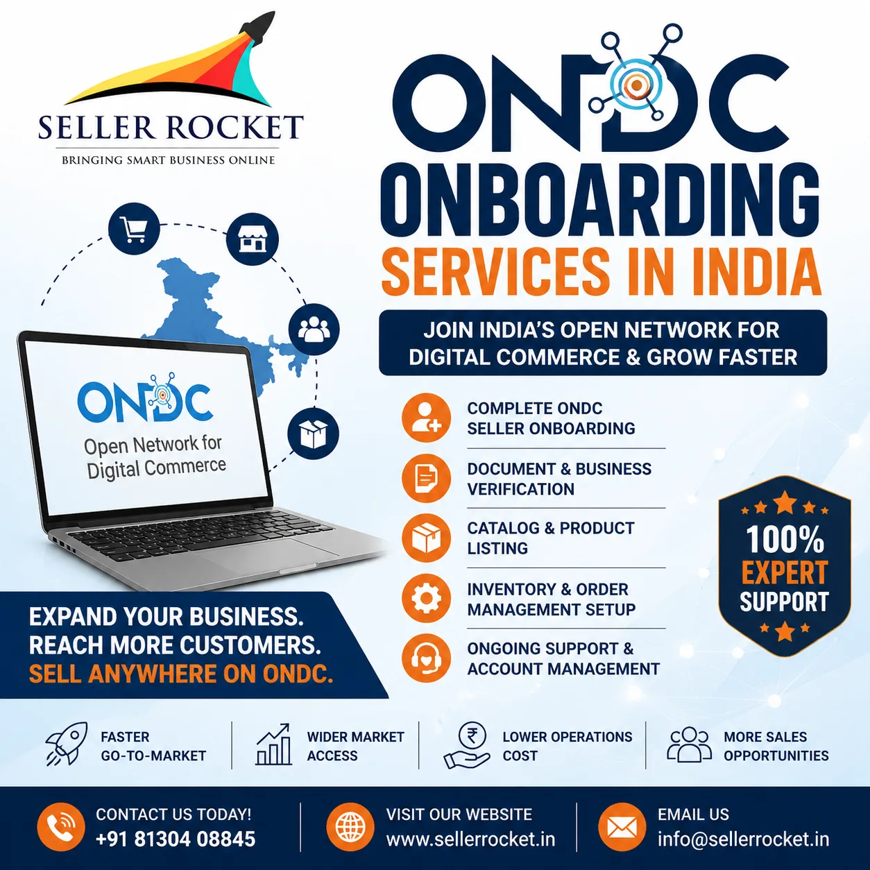 ONDC Onboarding Services in India – Grow Your Business with Seller Rocket