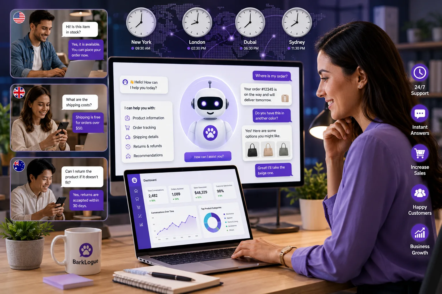 How an AI Chatbot for Vendors Helps Businesses Deliver 24/7 Customer Support