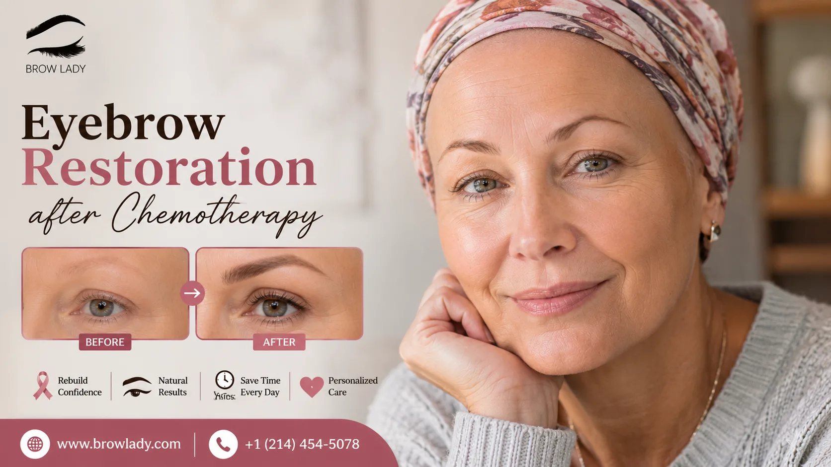 Eyebrow Restoration after Chemotherapy: The Moment She Finally Recognized Herself Again