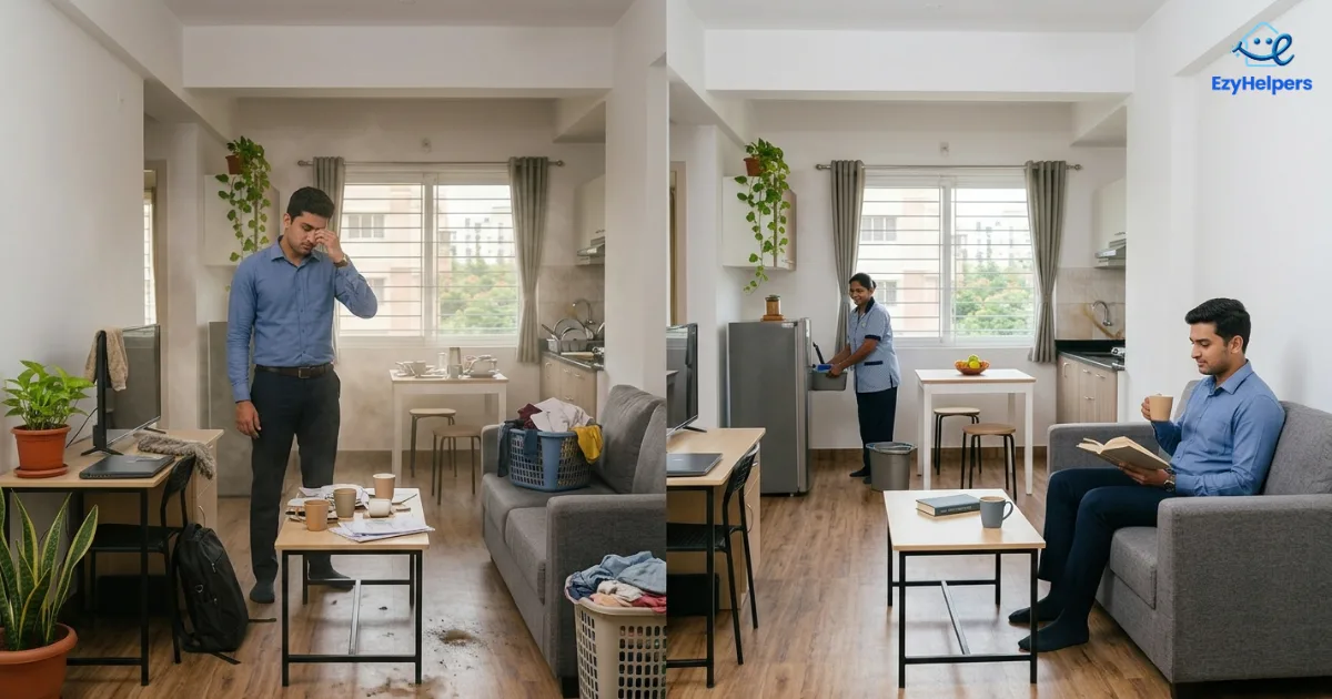 Living Alone in Bangalore? Why a Part-Time Maid Is Enough