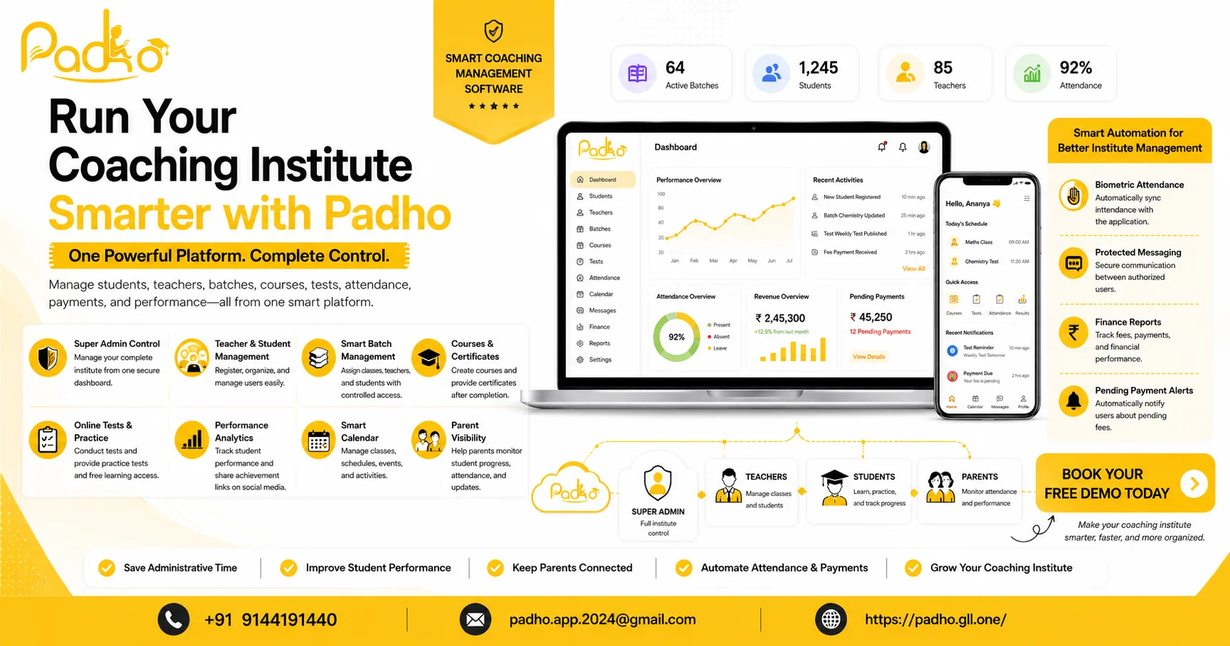 Education Technology Software India | Smart Coaching Management Solution