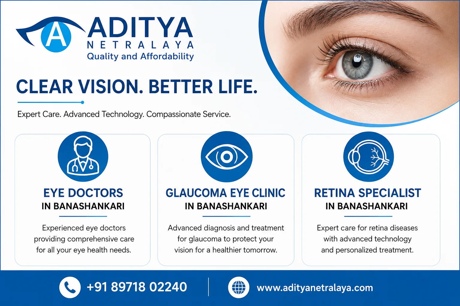 Best Eye Specialist in Banashankari | Cataract Surgery & Children's Eye Care | Aditya Netralaya