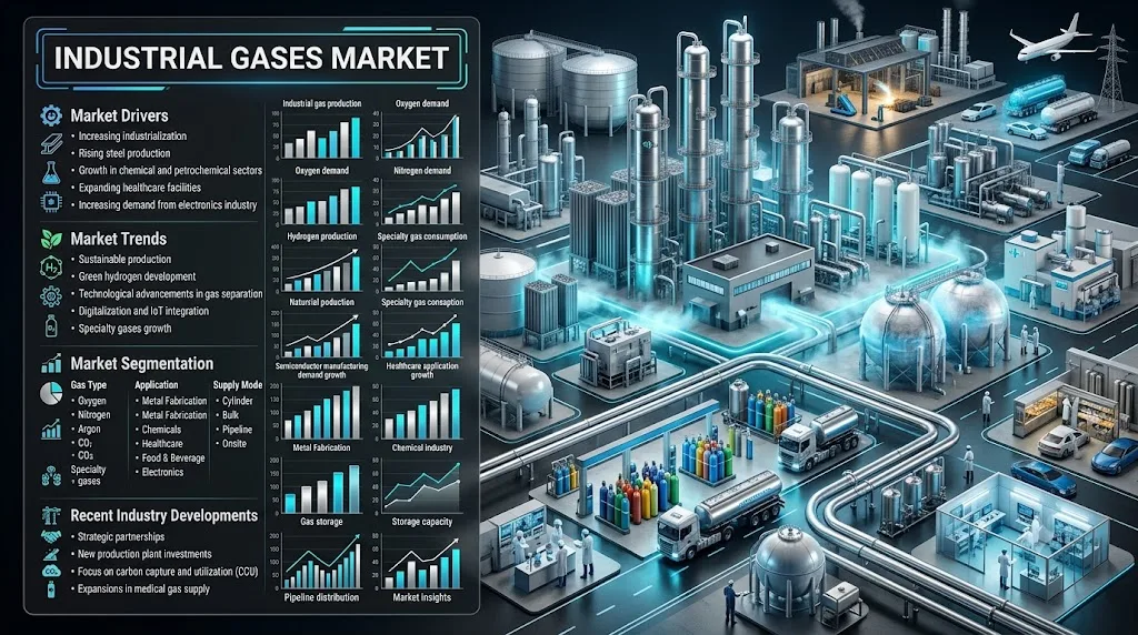 Industrial Gases Market Size, Share and Growth Forecast 2026-2034