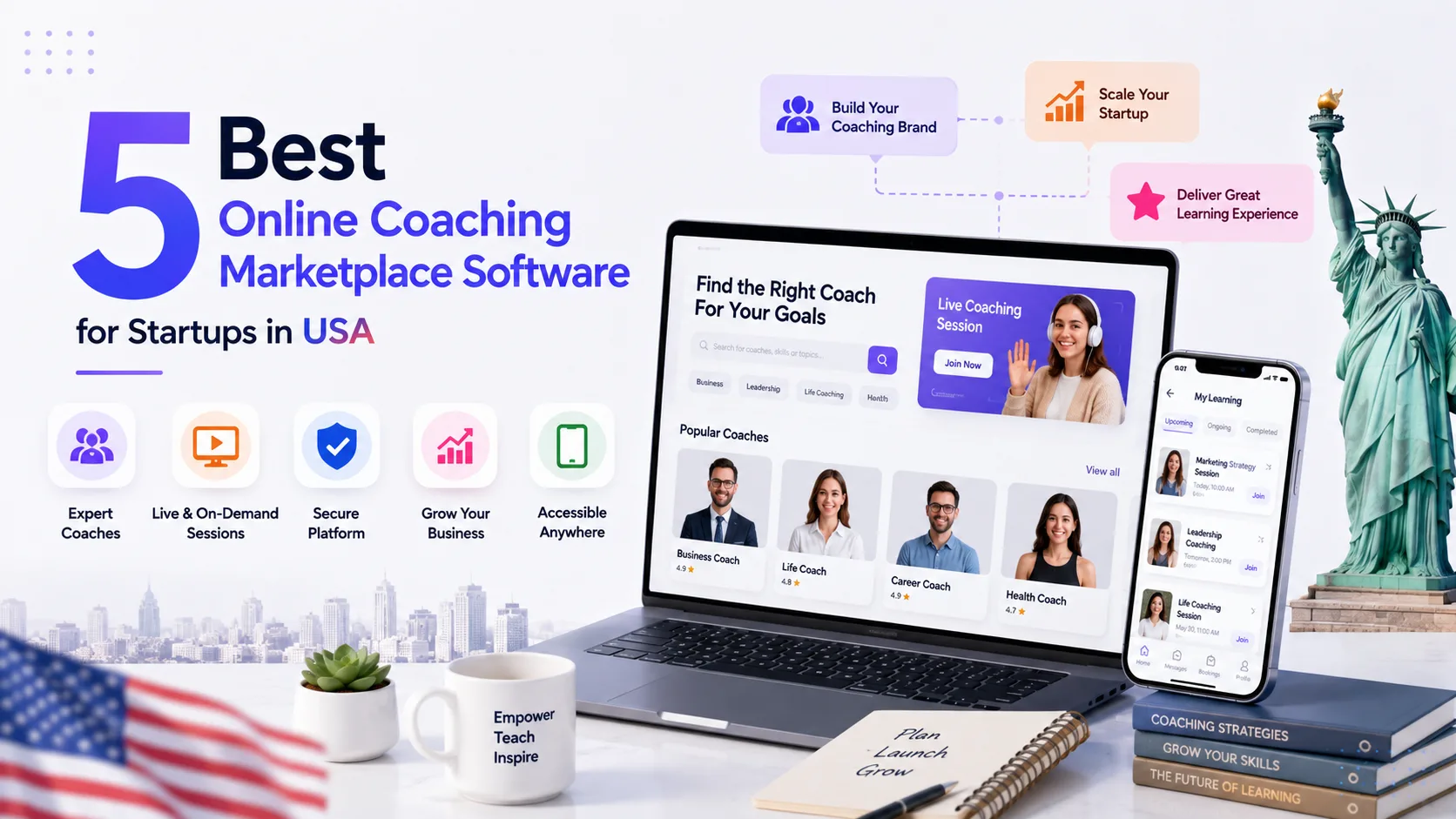 5 Best Online Coaching Marketplace Software for Startups in USA