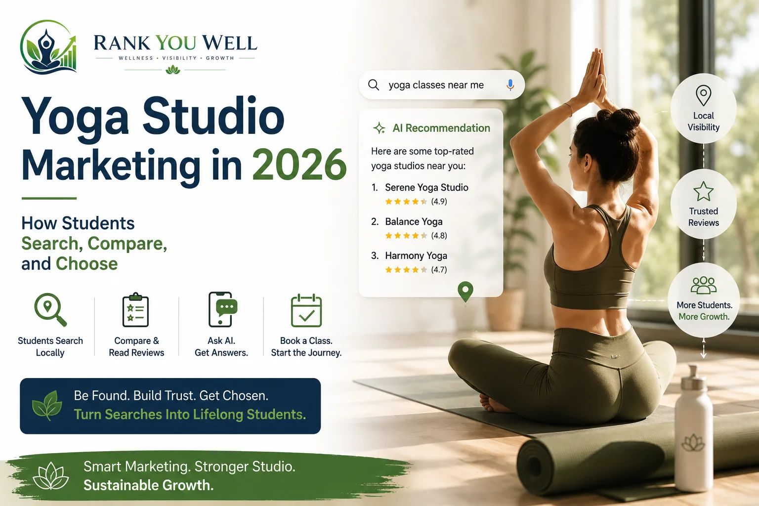 Yoga Studio Marketing in 2026: How Students Actually Search, Compare, and Choose