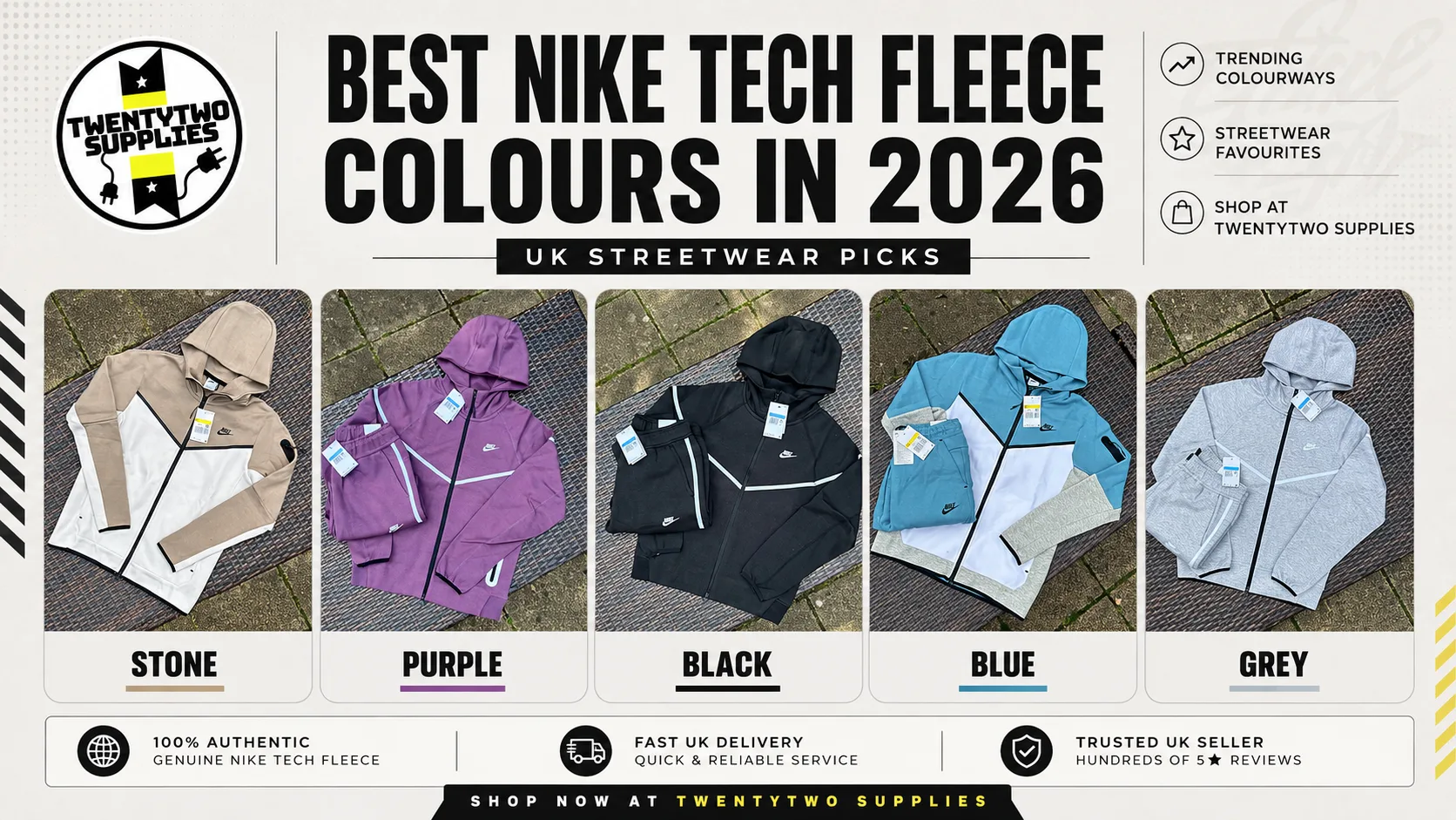 Best Nike Tech Fleece Colours in 2026 for UK Streetwear