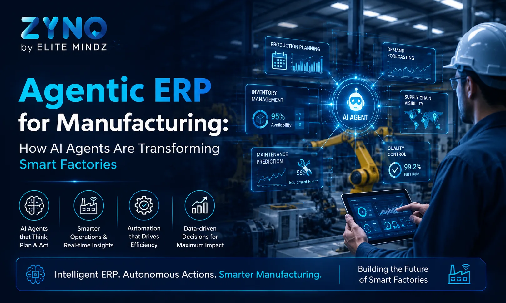 Agentic ERP for Manufacturing: How AI Agents Are Transforming Smart Factories